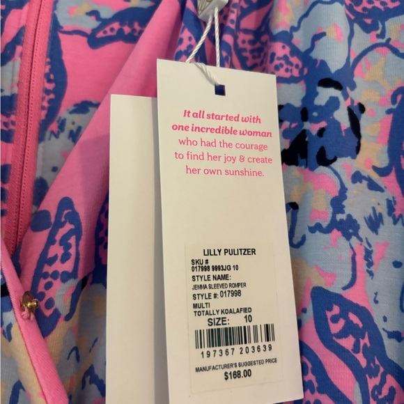 Lily Pulitzer Jemma sleeved romper - Picture 3 of 4